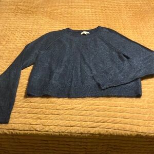 Navy mohair blend sweater by Banana Republic